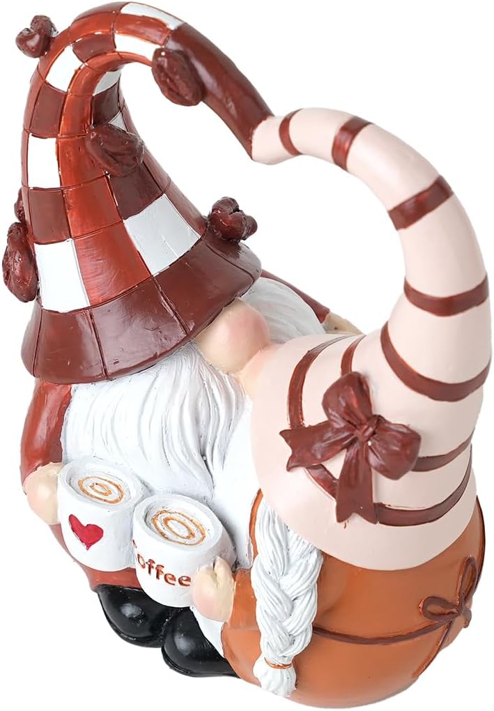Skiennix Coffee Gnomes Decor - Charming Gnome Figurines for Your Coffee Bar Accessories