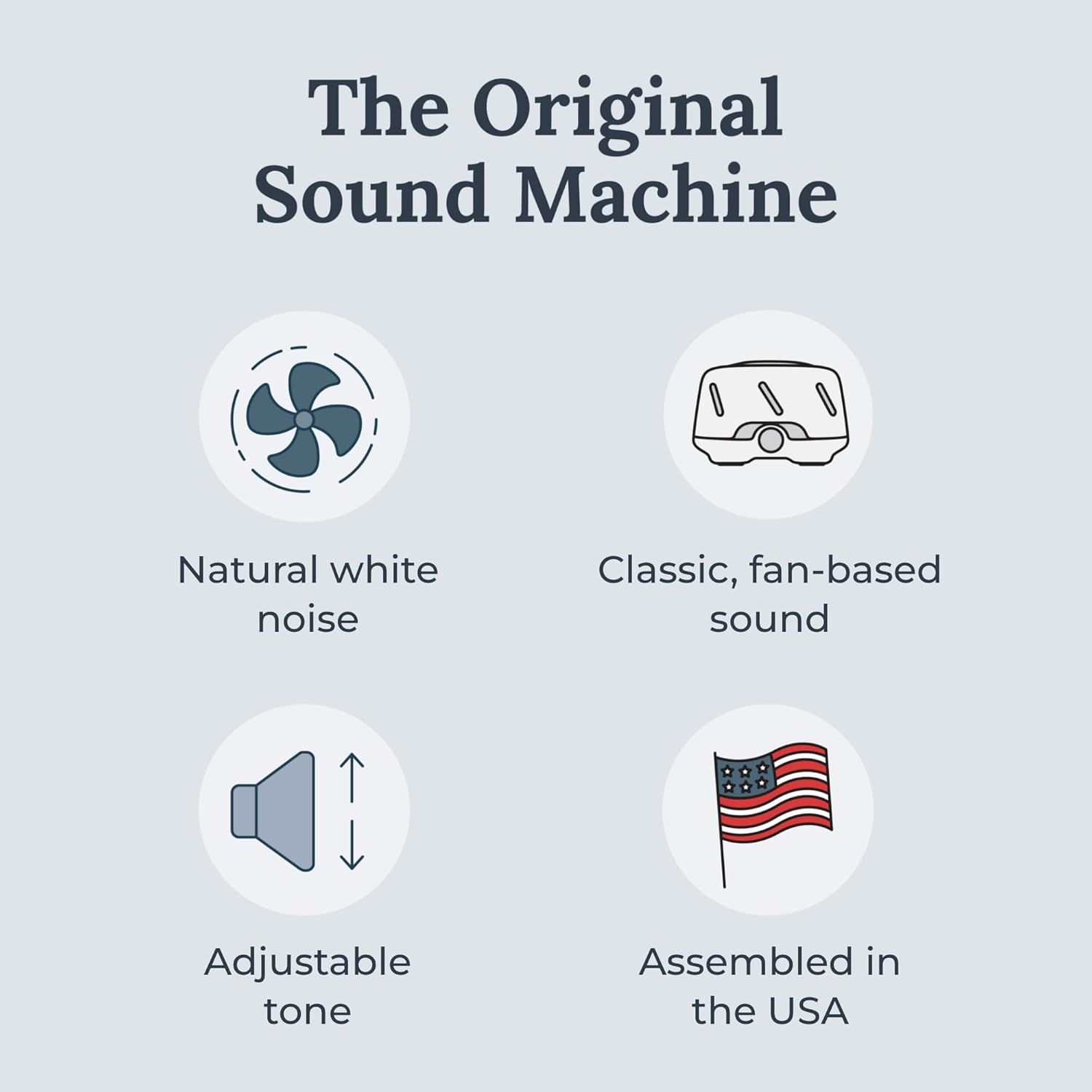 Yogasleep Dohm UNO White Noise Sound Machine - Real Fan for Non-Looping Sound | Travel & Sleep Aid