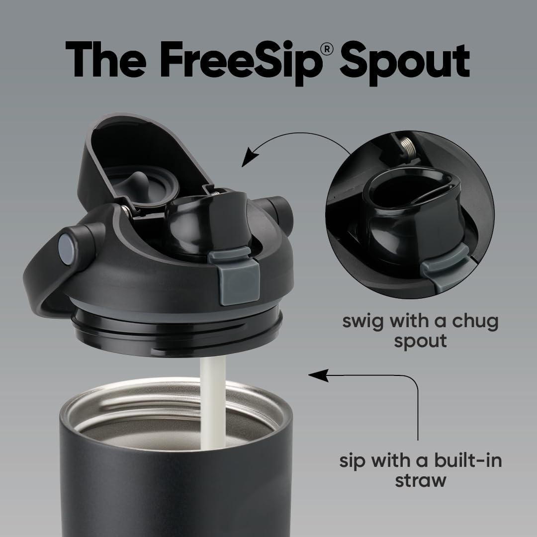 Owala FreeSip Sway Insulated Stainless Steel Water Bottle - 30oz, BPA Free, Leak Proof, Two-Way Spout
