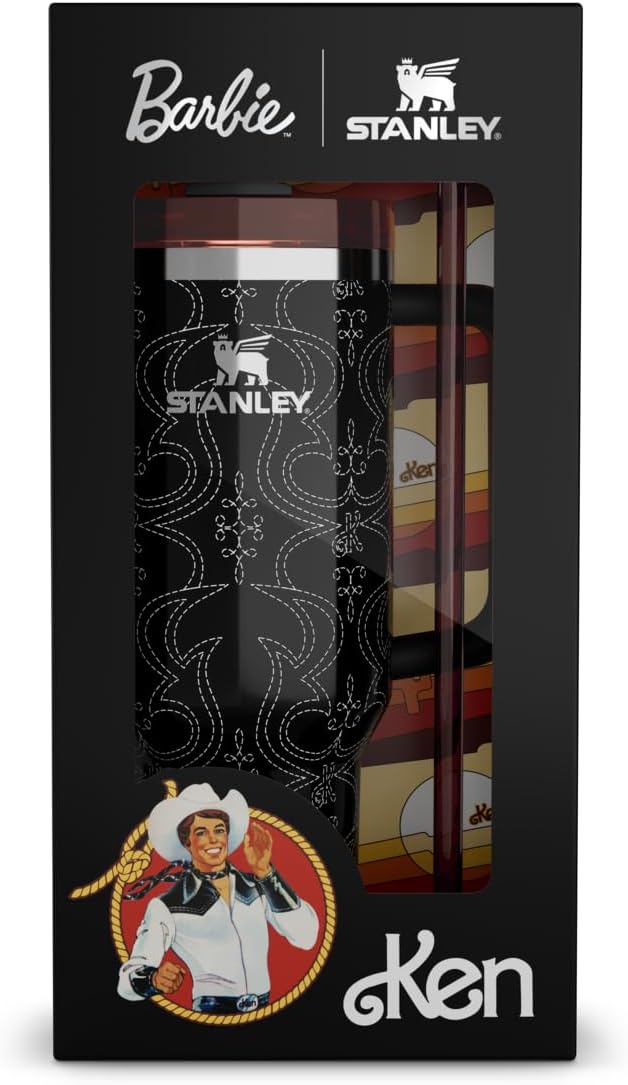 Stanley x Barbie™ 40 Oz Quencher - Retro '80s Western Ken Design for Hydration