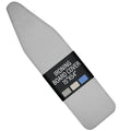 Iwtmm Ironing Board Cover and Pad with Silicone Coating, Thick Scorch-Resistant Padding, Heavy Duty for Home & Professional Use, Fits 15 x 54 Inches Boards, Secure Hook & Loop Fastener (Gray)
