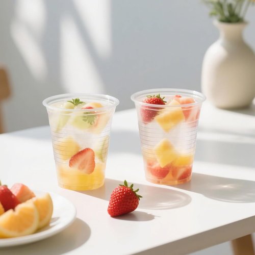 BYSNOW 12 oz Clear Plastic Cups - 300 Count Bulk | Heat-Resistant for Hot Beverages, Soda & Juice