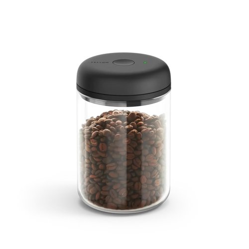 Fellow Atmos Electric Vacuum Canister & Storage Container - Airtight Coffee & Food Storage Containers - Coffee Containers - (Clear Glass, 1.2 Liter)