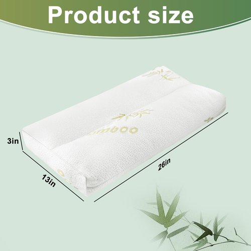 MINUPWELL Knee Pillow for Side Sleepers - 3" Height Between Leg & Under Knee Pillow for Back Sleepers - with 850G 7D Fiber for Relieving Leg, Back, and Knee Pain - Rayon Derived from Bamboo