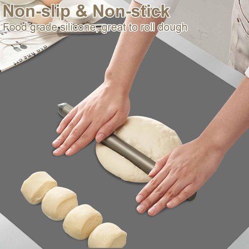 78.7"x23.6"(200cmx60cm) Large Silicone Mats for Countertop, Heat Resistant Mat, Waterproof Nonslip Silicone Kitchen Counter Mat, Nonstick Table Placemat, Multipurpose Mat, Translucent