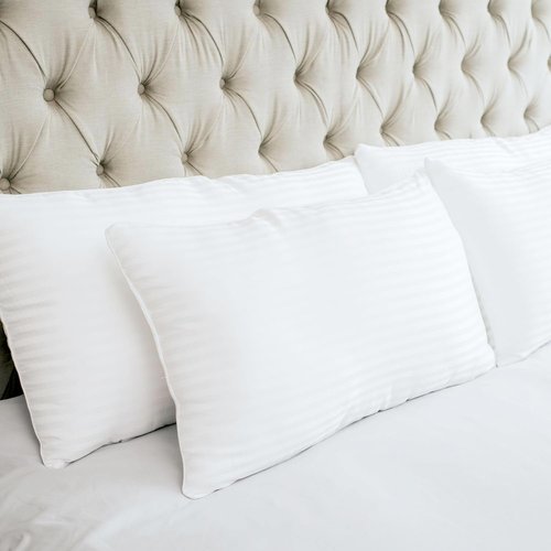 Houseify Tuck Me In Pillow Co. Down Alternative Pillows - Hypoallergenic Queen Size, Set of 2 | Premium Comfort for Side & Back Sleepers