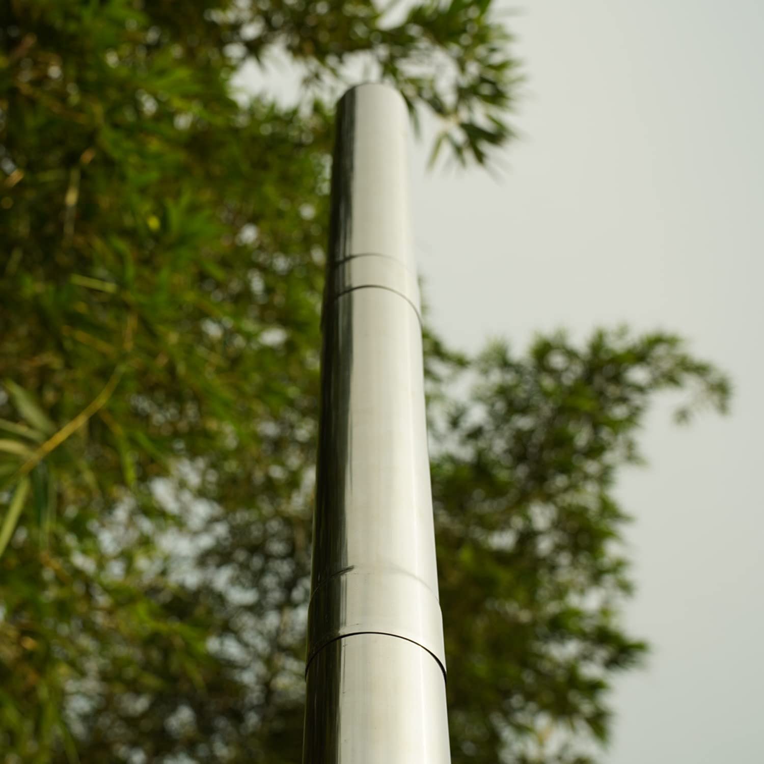 SoloWilder Wood Stove Pipe 2.36inch Thickened Straight Chimney Flue for Camping Stove Exhaust Lengthen 32cm/12.6inch