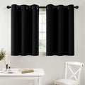 MIULEE Blackout Short Curtains - Thermal Insulated Drapes for Kitchen & Bedroom | 40" x 36" - 2 Panels