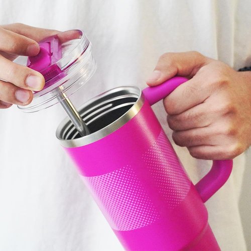 Dreamfocus Metal Straw Replacement Stainless Steel for Stanley Quencher ProTour Flip Straw Tumbler 30 oz