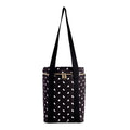 kate spade new york Wine Picnic Cooler Bag, Insulated Bag for Picnics, 4-Bottle Wine Tote, Large Capacity Soft Cooler (Almond Dot)