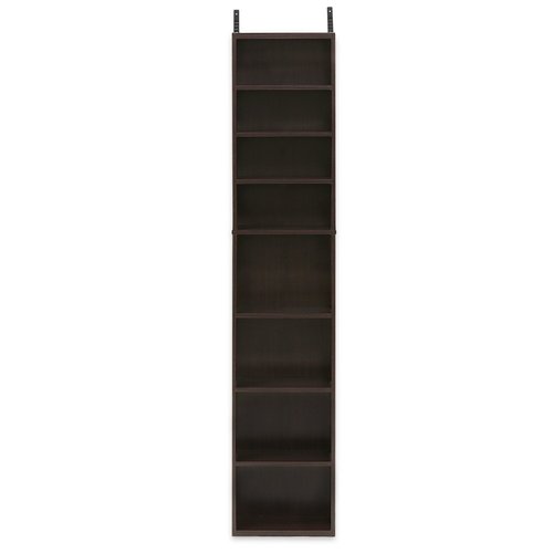 FURINNO Indo 8-Tier Media Tower, Espresso