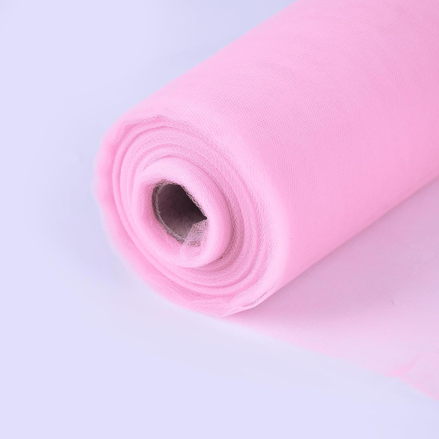 Skiennix Tulle Fabric Rolls - 54" x 20 Yards for Wedding & Baby Shower Decorations - Pink