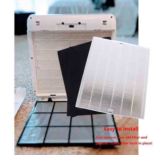 I clean Replacement Air Filter for Coway Airmega AP-1512HH and Airmega 200M Air Purifi-er, 2 Premium HEPA Filter and 4 Carbon Pre-Filters, Compared to Part # 3304899