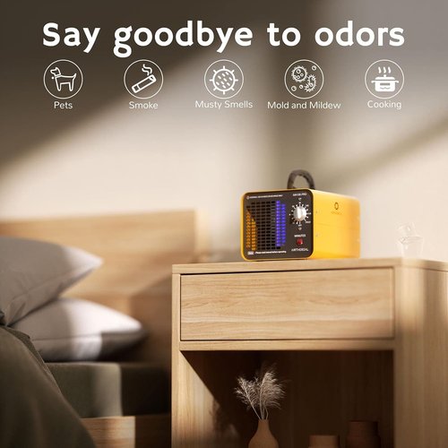 Airthereal MA10K-PRO Ozone Generator - High Capacity Odor Eliminator for 3500+ Sq Ft | Yellow Home Ionizer
