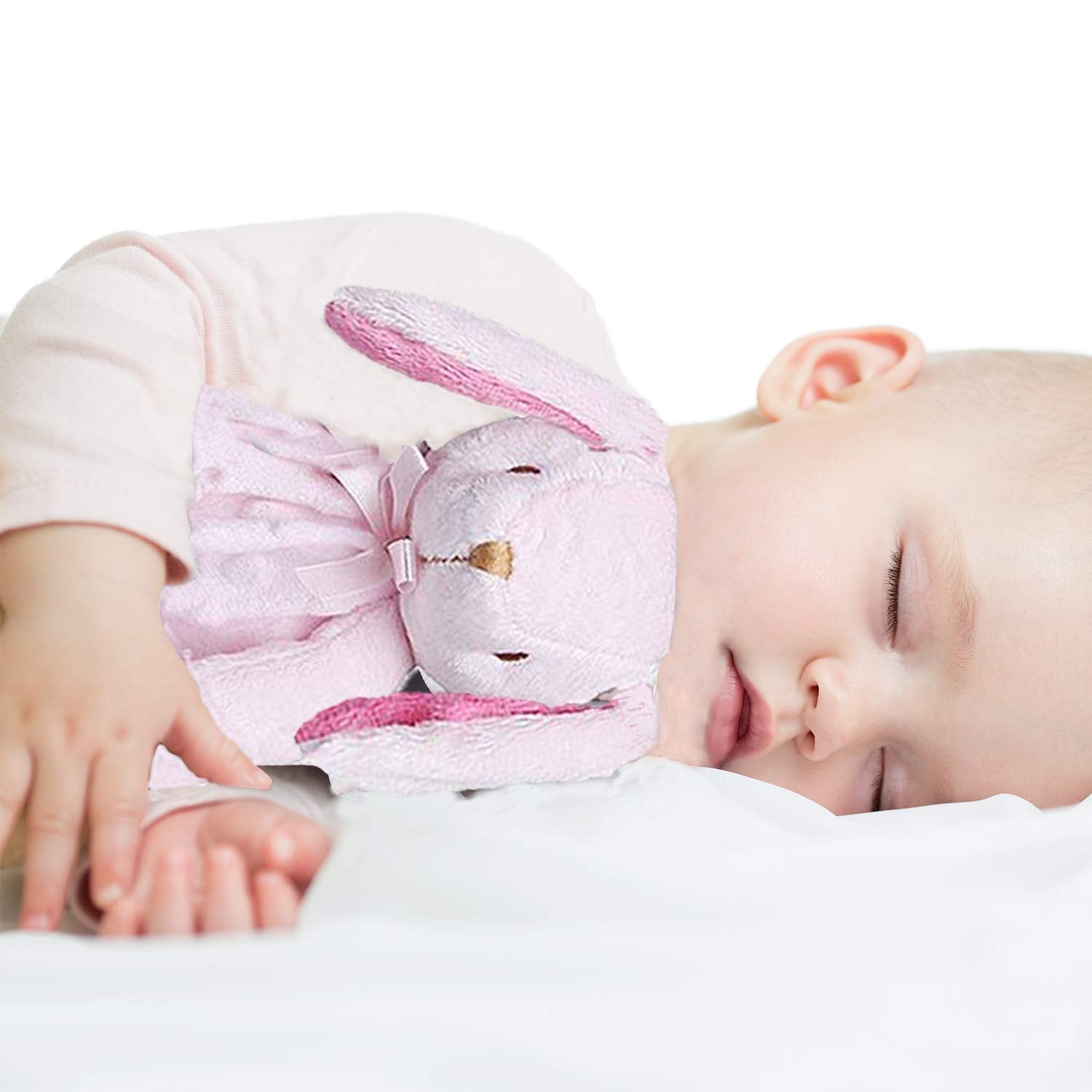 Pro Goleem Elephant & Bunny Security Blanket - Soft 16'' Comfort for Babies