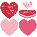 42 Pack Happy Valentines Napkins - Valentine Day Heart Napkin, Red Pink Heart Shape Disposable Luncheon Dinner Paper Napkins Set for Valentines Day Party Supplies Favors Table Decorations, 3 Styles