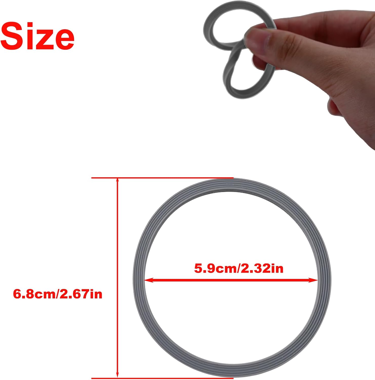 Owala FreeSip | 6-Pack Replacement Silicone Water Bottle Gaskets - Durable Lid Seal Accessories