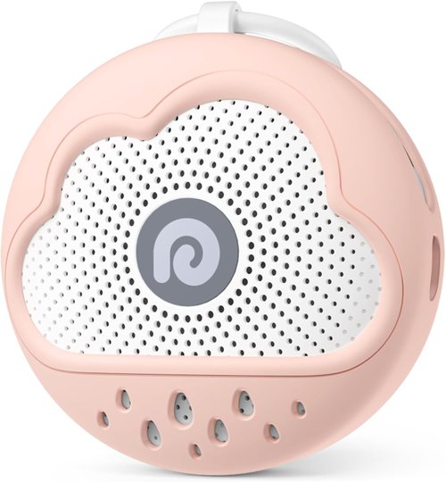 Dreamegg White Noise Machine - Portable Baby Sound Machine with 21 Soothing Sounds | Pink Silicone Cover