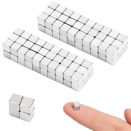 QFGasre 130pcs Small Square Cube Magnets,Fun Magnet Fridge Magnets Rectangular Magnet TinyMagnets for CraftsMagnet for Whiteboard for Crafts BlockMagnet