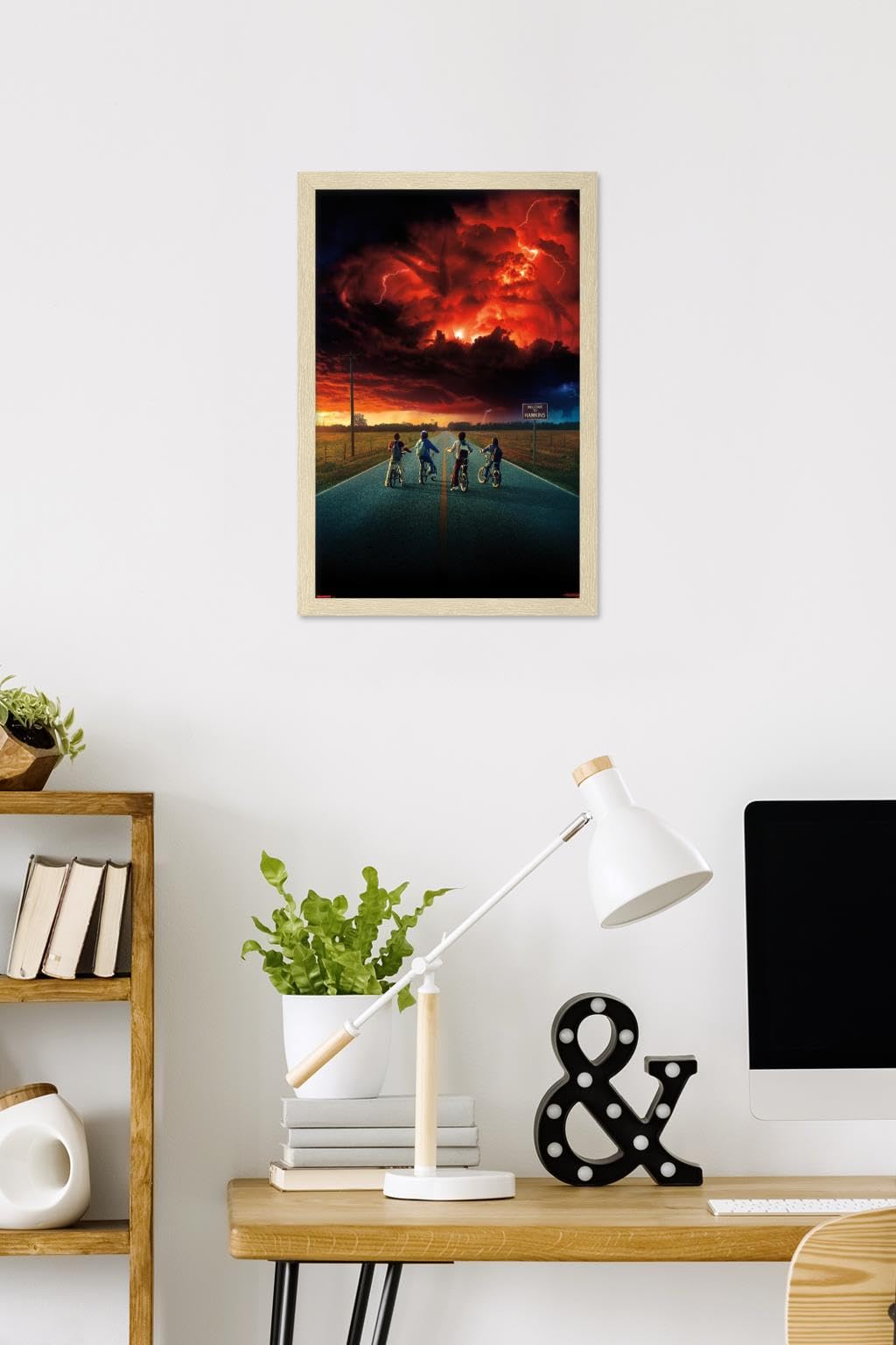 Netflix Stranger Things: Season 2 - Key Art Wall Poster, 22.4L" x 14.7W", Blonde Framed Version