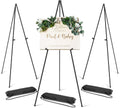 PUJIANG 63" Easel Stand - 3 Pack Metal Art Display for Pictures & Signs | Includes Carrying Bag