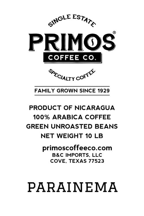 10 Lb, Single Origin Unroasted Green Coffee Beans, Specialty Grade From Single Nicaraguan Estate, Direct Trade (Parainema Varietal)