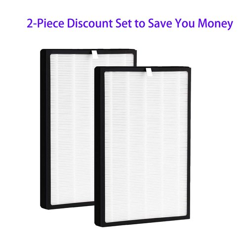 2 Pack BKJ-33 Replacement Filter For COLZER BKJ-33, 3 IN 1, H13 True Hepa with High efficiency Activated Carbon and Pre Filter