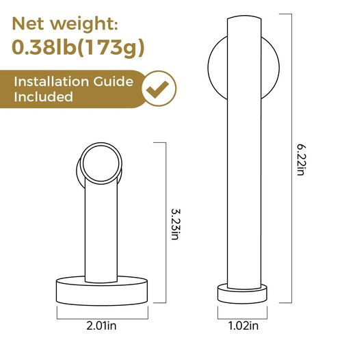 SUS304 Stainless Steel Toilet Paper Holder - Brushed Gold Modern Bathroom Tissue Roll Hanger, Wall Mounted with Half-Open Design for Easy Replacement