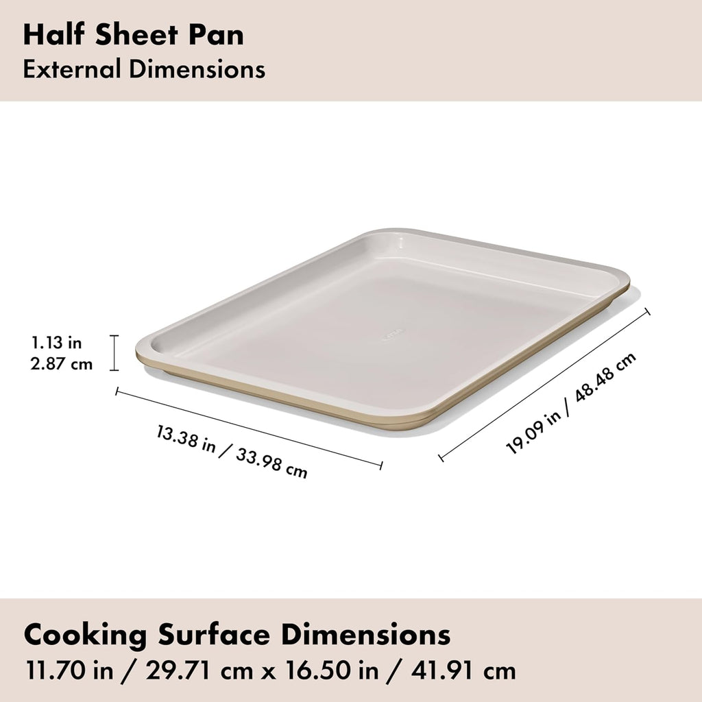 OXO Good Grips Half Sheet Pan - Non-Stick Pro Ceramic Coated Metal Bakeware for Perfect Biscuits