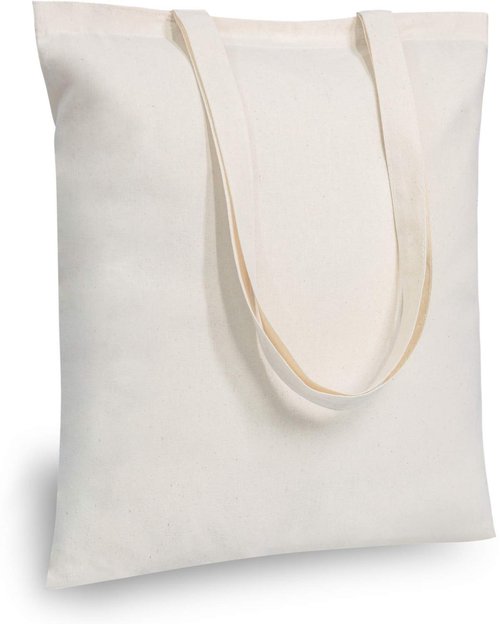 TOPDesign 48-Pack Economical 16"x15" Cotton Tote Bags, Lightweight Medium Reusable Grocery Shopping Cloth Bags, Suitable for DIY, Advertising, Promotion, Gift, Activity