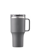 LocknLock Metro Travel Mug, Premium 18/8 Stainless Steel Tumbler Cup for Hot and Cold Drinks, Double Wall Insulated with Handle and Lid, Neutral Gray, 27oz