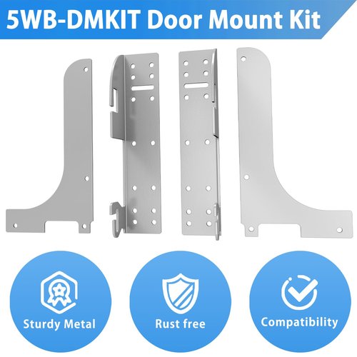 FOROIRON 5WB-DMKIT Door Mount Kit Compatible with Rev-A-Shelf 5WB1 5WB2 5CW2 Series Basket RV Shelf Door Mount Kit for Kitchen Base Cabinet Organizer