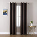 ChrisDowa Blackout Curtains - Thermal Insulated Room Darkening Panels for Bedroom & Living Room | Brown, 42W x 84L