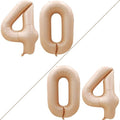 GOER Jumbo 40 Inch Foil Balloons - 40th Birthday Party Decorations in Caramel Color