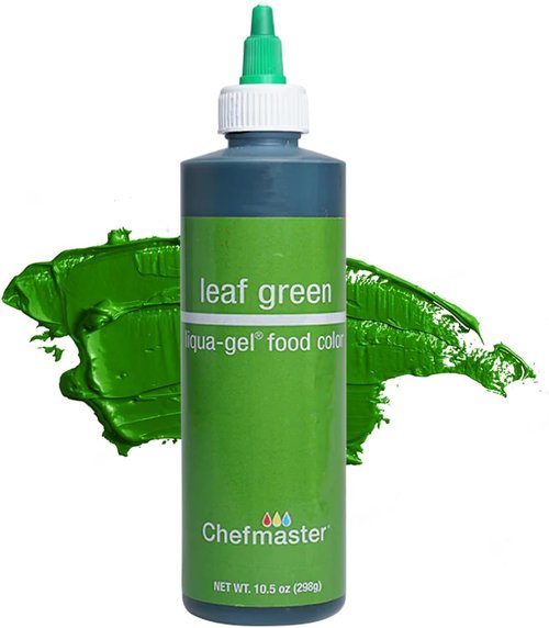 Chefmaster Liqua-Gel Food Color - Leaf Green, 10.5-Ounce | Vibrant and Easy to Use