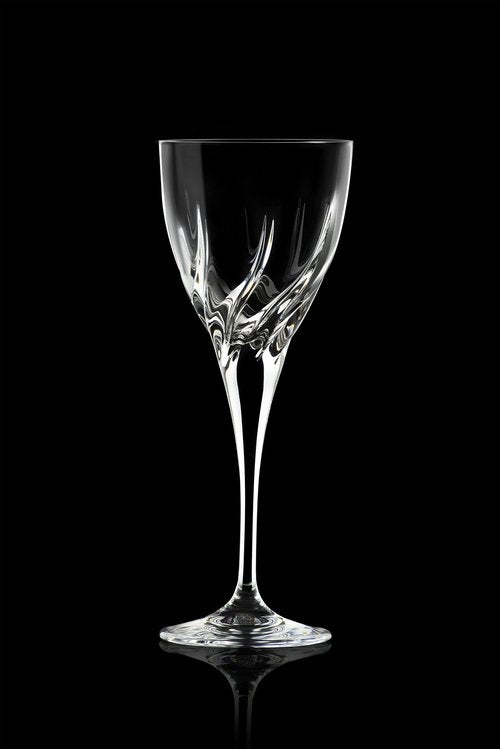 Barski Wine Glass - Goblet - Red Wine - White Wine - Water Glass - Stemmed Glasses - Set of 6 Goblets - Crystal like Glass - 8.3 oz. Beautifully - Cut Crystal - Designed Made in Europe