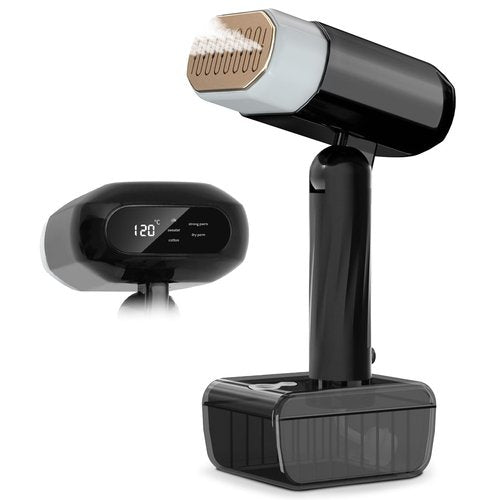 2025 Upgrade Steamer for Clothes, 2 in 1 Iron & Steamer for Quick Wrinkle Removal, 5 Adjustable Grades Temperature with LED Digital Display for Home, Office and Travel Use