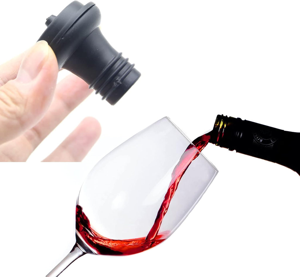 Wine Bottle Stopper, Wine Saver Vacuum Stoppers, Wine pump Vacuum Stoppers, Pack of 12, Rubber Wine Stoppers for Wine Saver Vacuum Pump Preserver, Solid stoppers Fit Every Bottle, Keep Wine Fresh