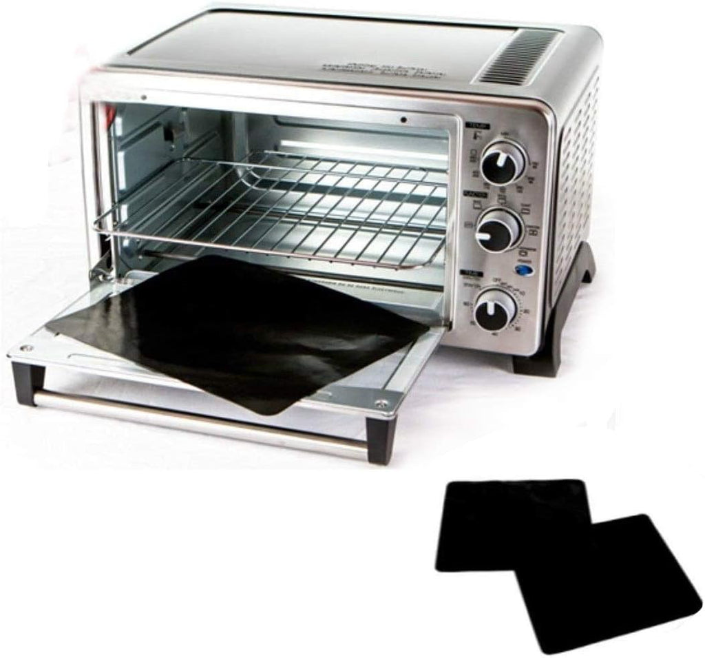Teflon | 100% Non-Stick Toaster Oven Liner - Prevent Spillovers & Odors | 11" Two-Pack, Dishwasher Safe