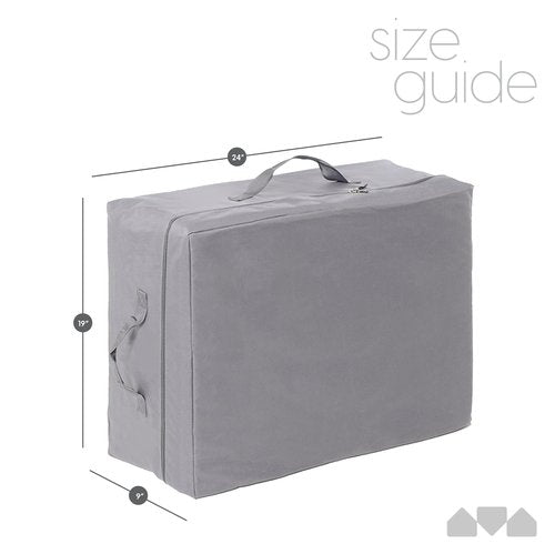 Milliard Carry Case for Blue Toddler Tri Fold Nap Mat (24 Inches x 19 Inches x 9 Inches) Does Not Include The Mattress