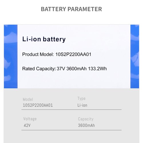 DFTIM 37V Power Replacement Battery for General Purpose Li-ion Battery with Endurance Capacity 3.6AH, fit 42V 4400mah with XT60 SL60 Plug Configuration 10S2P, Compatible for Most Models