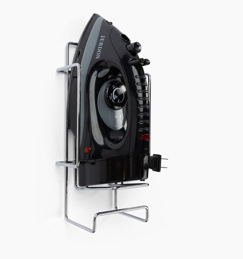 Jerdon Hotel Iron - Mid-Size Black Clothing Iron with Retractable Cord & Dual Auto Shut-Off - 1200 Watts