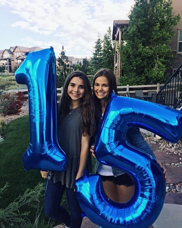 Number 15 Balloon by [Brand Name] - 40 Inch Navy Blue Birthday Decoration for 15th Celebration