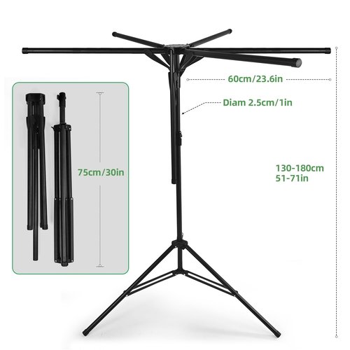CozyNova Pool Towel Rack Outdoor – Adjustable 51-71 Inch Freestanding Pool Float Storage Rack with 6 Foldable Arms, for Towels & Swim Gear
