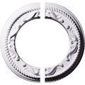 Ekena Millwork CM12ME2 12 1/4"OD x 7 1/2"ID x 7/8"P Roped Medway Ceiling Medallion, Fits Canopies up to 7-1/2", 2 Piece