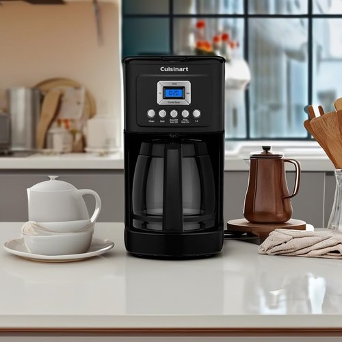 Cuisinart DCC-3200MB Coffee Maker - 14 Cup Programmable with Glass Carafe | Matte Black Finish