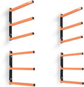 Homydom Garage Shelving - Heavy-Duty Wood Rack for Lumber Storage | 3-Level, 4-Pack, Wall-Mounted