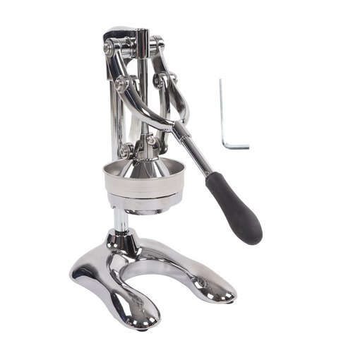 Stainless Steel Manual Press Juicer, Heavy Duty Hand Press Juice Extractor U Shaped Base for Oranges Lemons Citrus Fruits