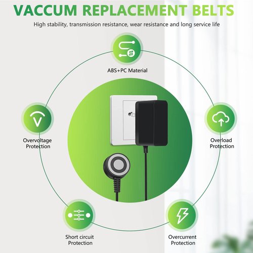 Czepa for Shark VACMOP Charger Compatible With VM252 VM252C QM250 Pro Cordless Hard Floor Vacuum Mop - Magnetic Power Cord Charger