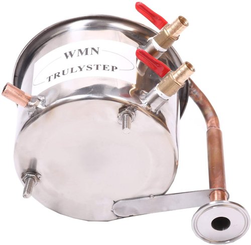 Fayelong DIY 2 Gal 10 Liters Home Distiller Moonshine Alcohol Still Stainless Boiler Copper Thumper Keg